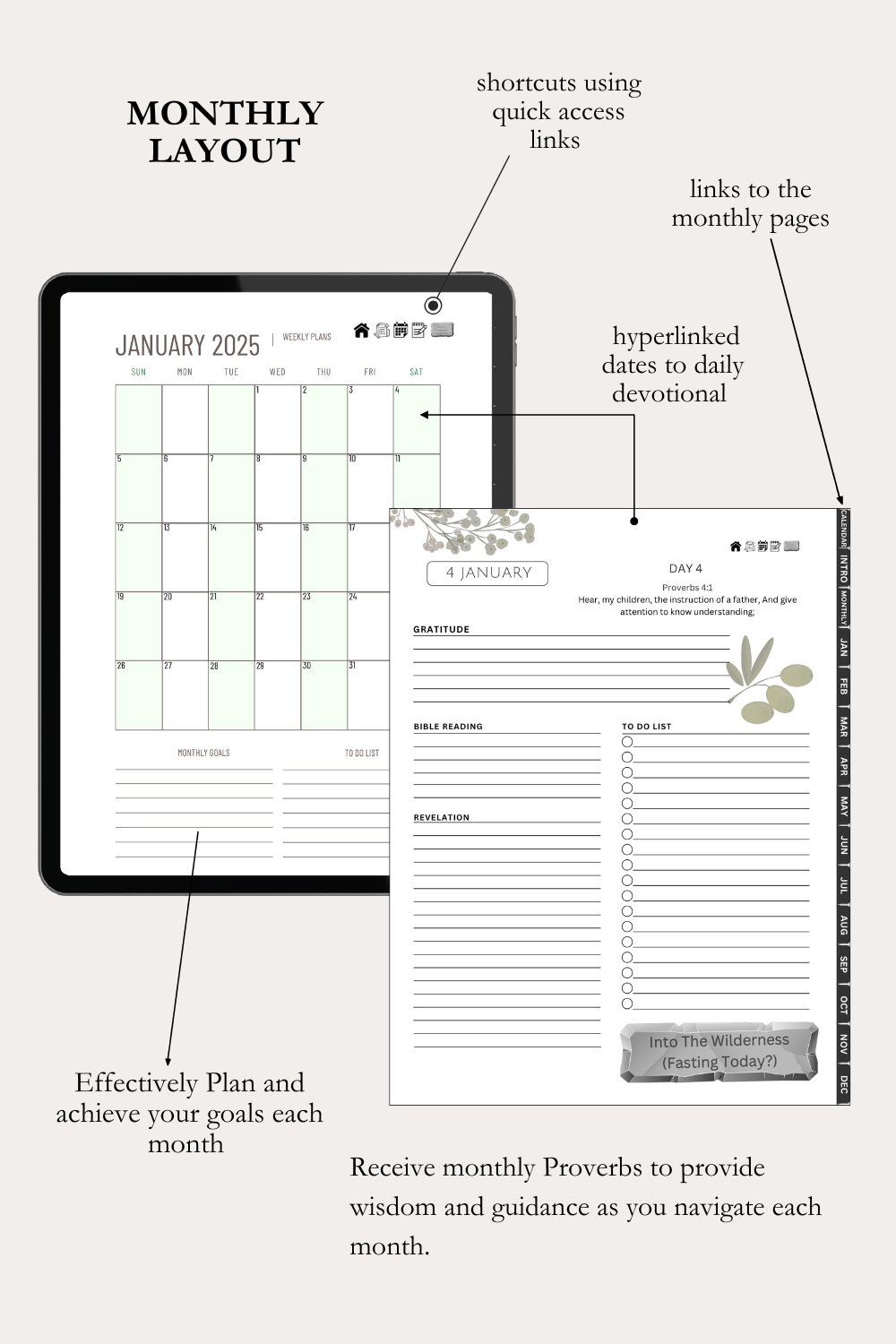 The Journey To The Promise Land Planner